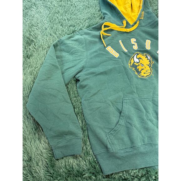 North Dakota State University Green & Yellow Pullover Sweatshirt Hoodie Unisex - Picture 6 of 8